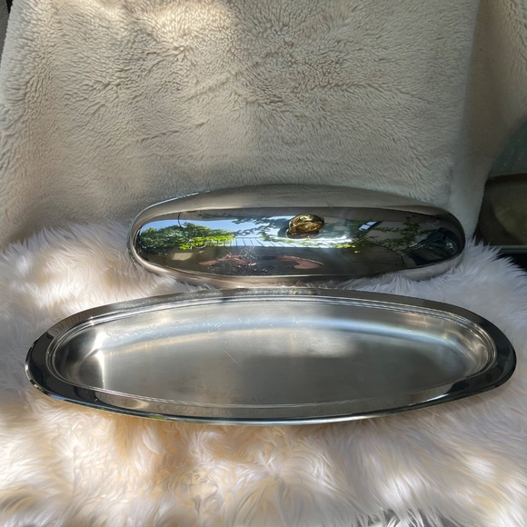 Vintage Inox 18/10 Lidded Serving Dish, Stainless Steel, Made in Italy - Picture 9 of 10